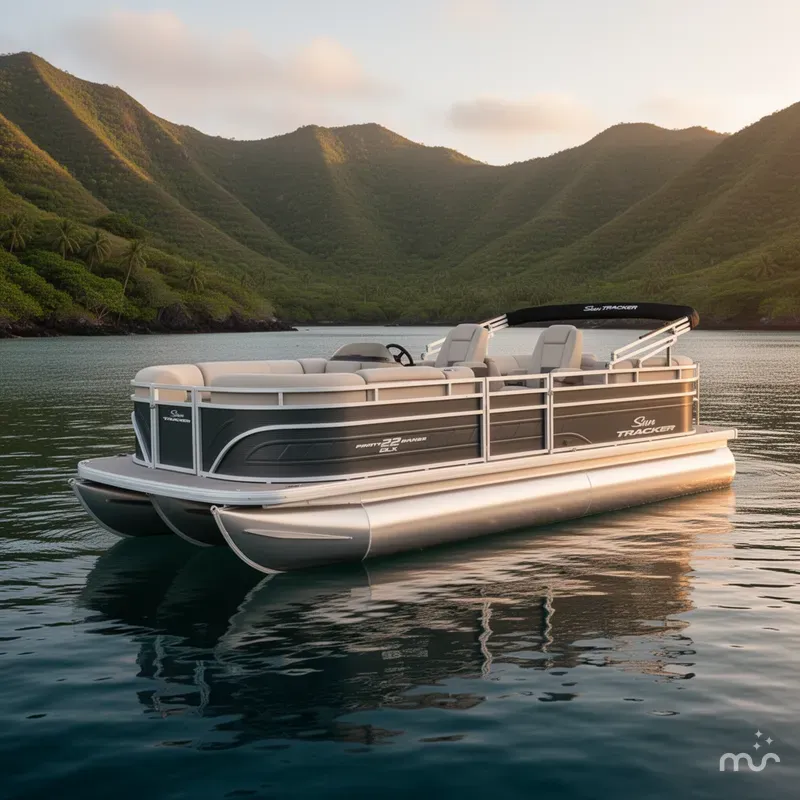 Slide: The Image of Sun Tracker Party Barge 22 DLX 2025 - 4