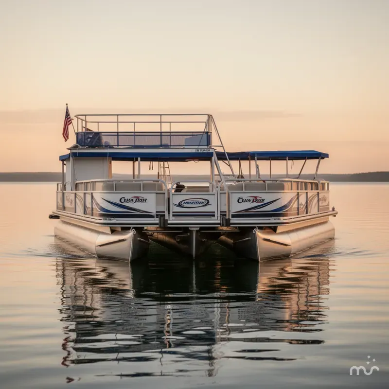 Slide: The Image of Custom Pontoon Rental Fleet 2000 - 3