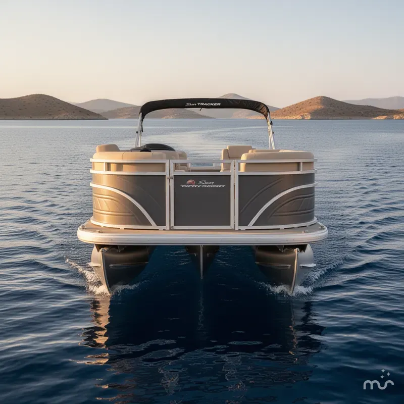 Slide: The Image of Sun Tracker Party Barge 22 DLX 2025 - 1