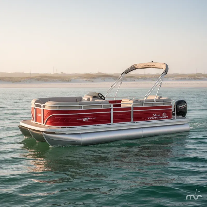 Slide: The Image of Sun Tracker Party Barge 20 DLX 2025 - 0