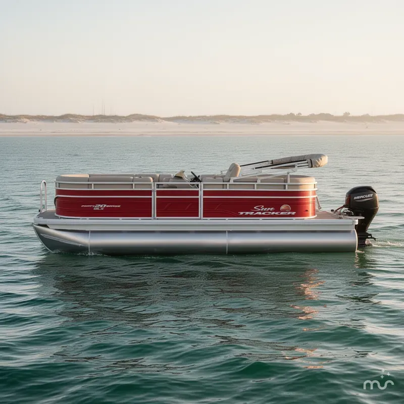 Slide: The Image of Sun Tracker Party Barge 20 DLX 2025 - 1