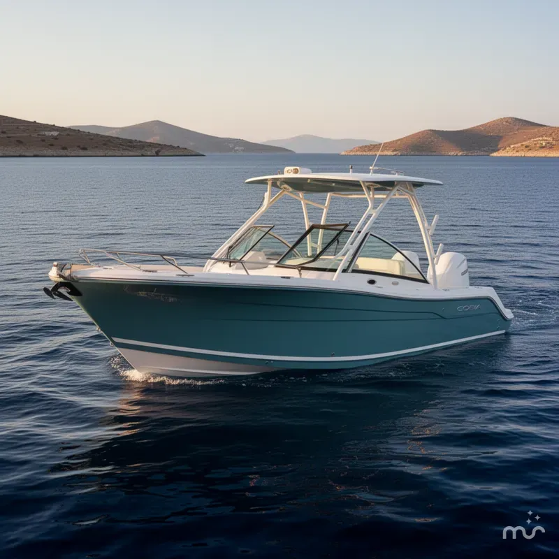 Slide: The Image of Cobia 240 Dual Console 2025 - 2
