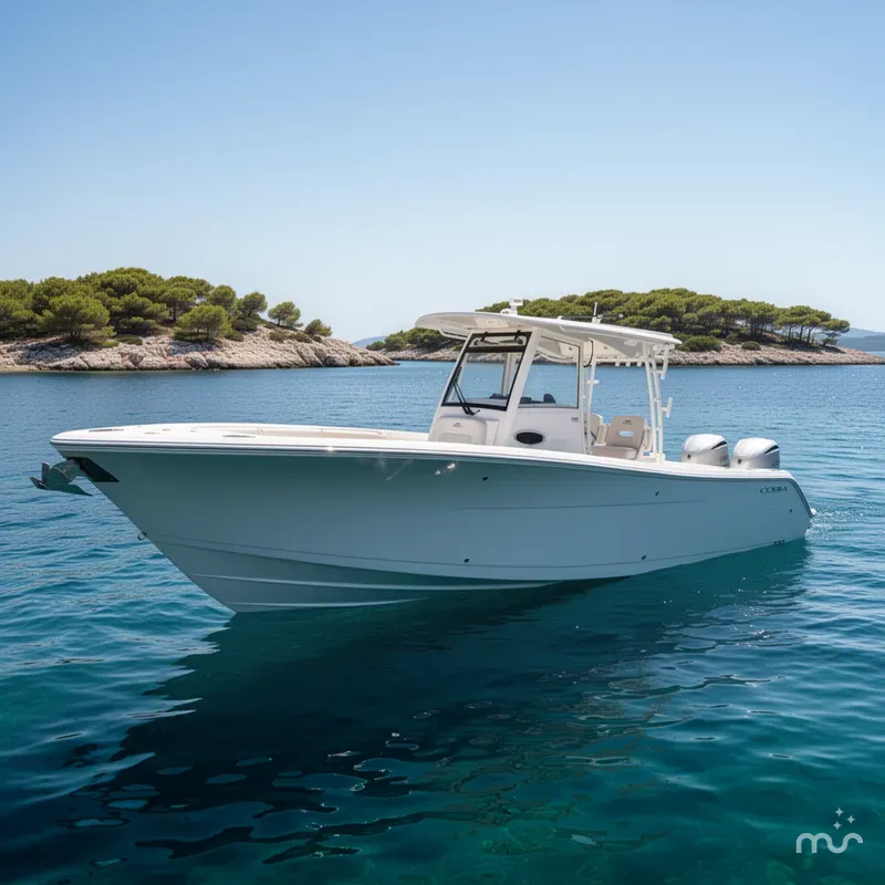 Slide: The Image of Cobia 320 Center Console 2025 - 2