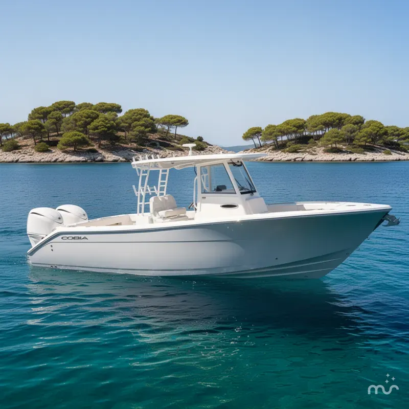 Slide: The Image of Cobia 320 Center Console 2025 - 2