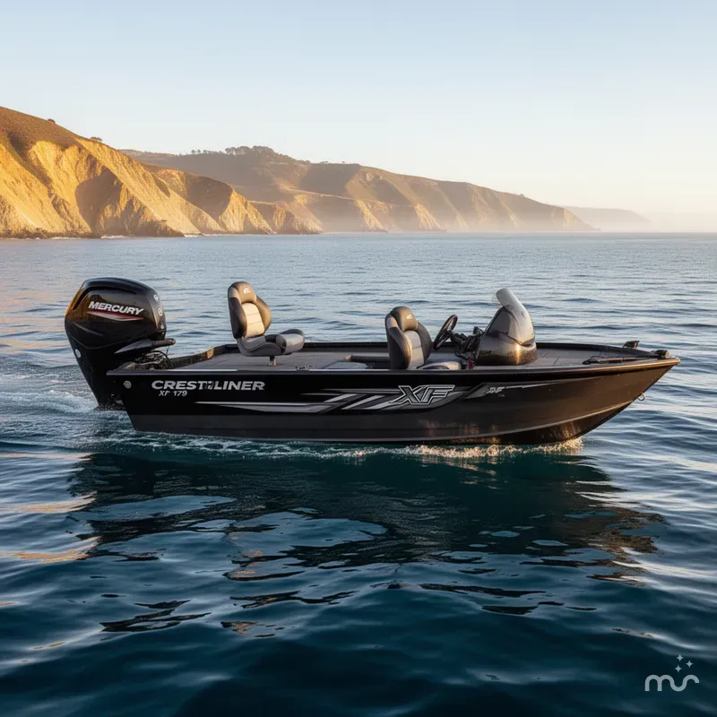Slide: The Image of Crestliner XF 179 W/ 90HP Mercury! 2025 - 0
