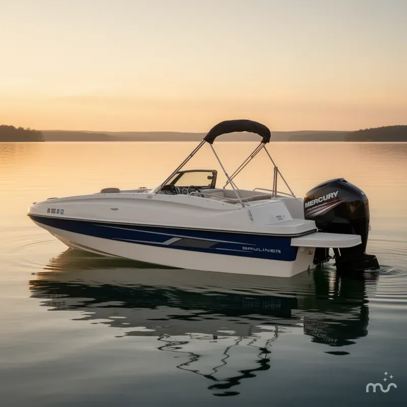 Slide: The Image of Bayliner 190 Deck Boat 2015 - 1