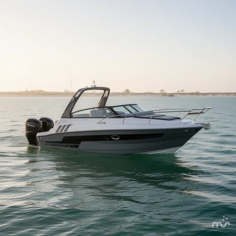 Slide: The Image of Hanover 305 Outboard Alpine Gray Ultimate Sport Edition 2025 - 0