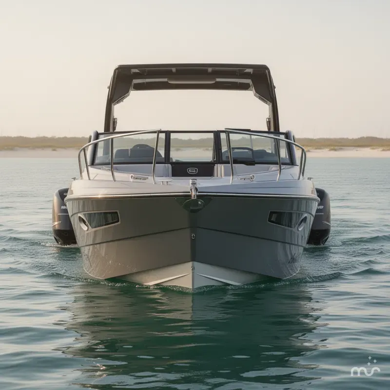 Slide: The Image of Hanover 305 Outboard Alpine Gray Ultimate Sport Edition 2025 - 1