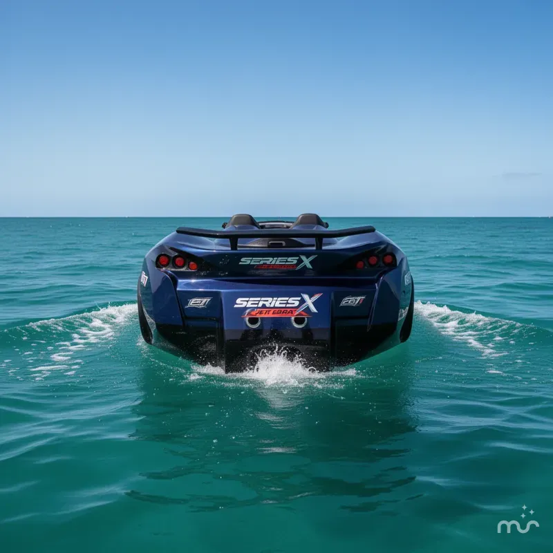 Slide: The Image of Watersports Car SERIES X JET CAR BOAT 2023 - 1