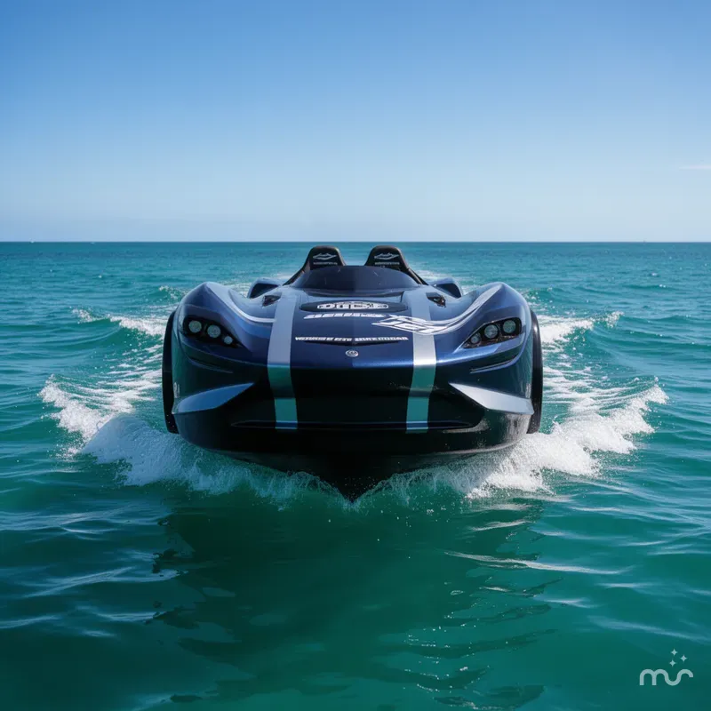 Slide: The Image of Watersports Car SERIES X JET CAR BOAT 2023 - 2