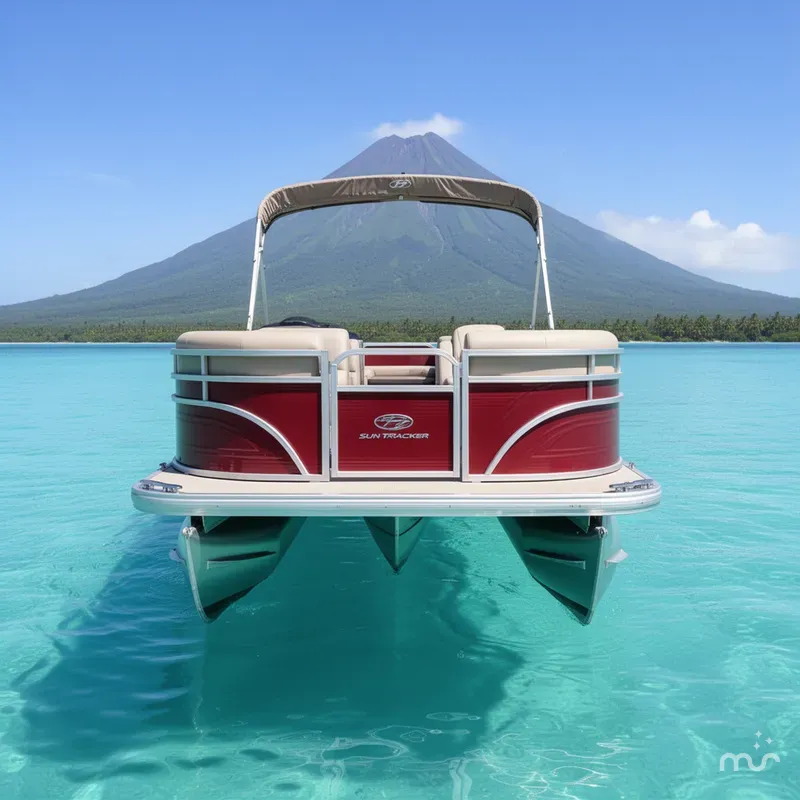 Slide: The Image of Sun Tracker Party Barge 22 DLX 2025 - 1