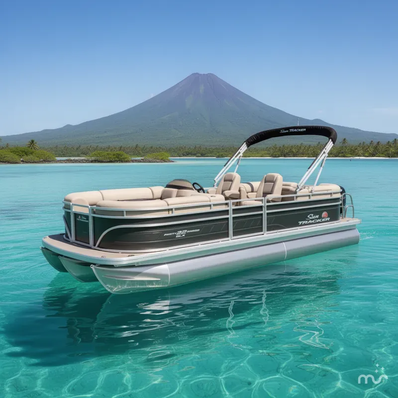 Slide: The Image of Sun Tracker Party Barge 22 DLX 2025 - 4