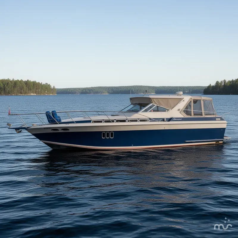 Slide: The Image of Chris-Craft 412 Amerosport 1987 - 1