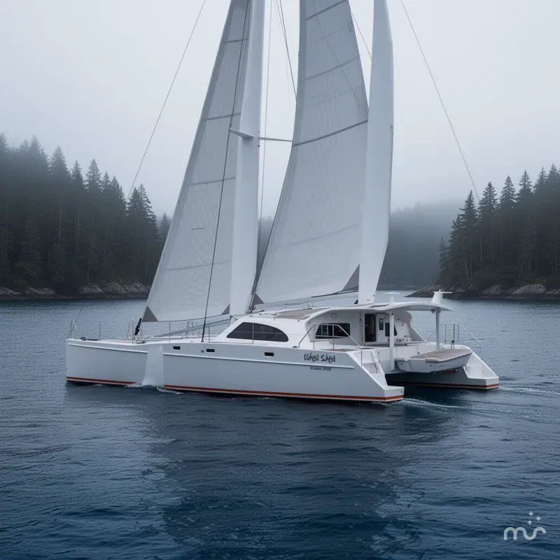 Slide: The Image of Chris White Atlantic 49 MastFoil 2018 - 2