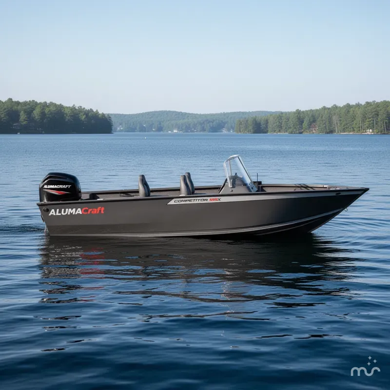 Slide: The Image of Alumacraft Competitor 185X Side Console 2025 - 2