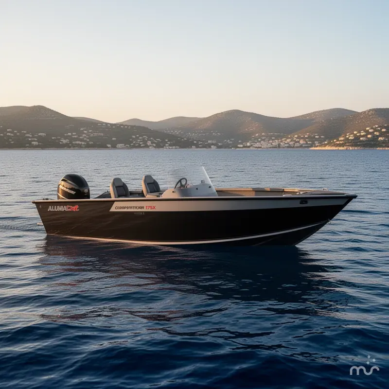 Slide: The Image of Alumacraft Competitor 175X Side Console 2025 - 2