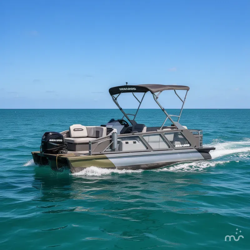 Slide: The Image of Sea-Doo Switch™ Fish 18 - 230 Hp Galvanized 2025 - 2