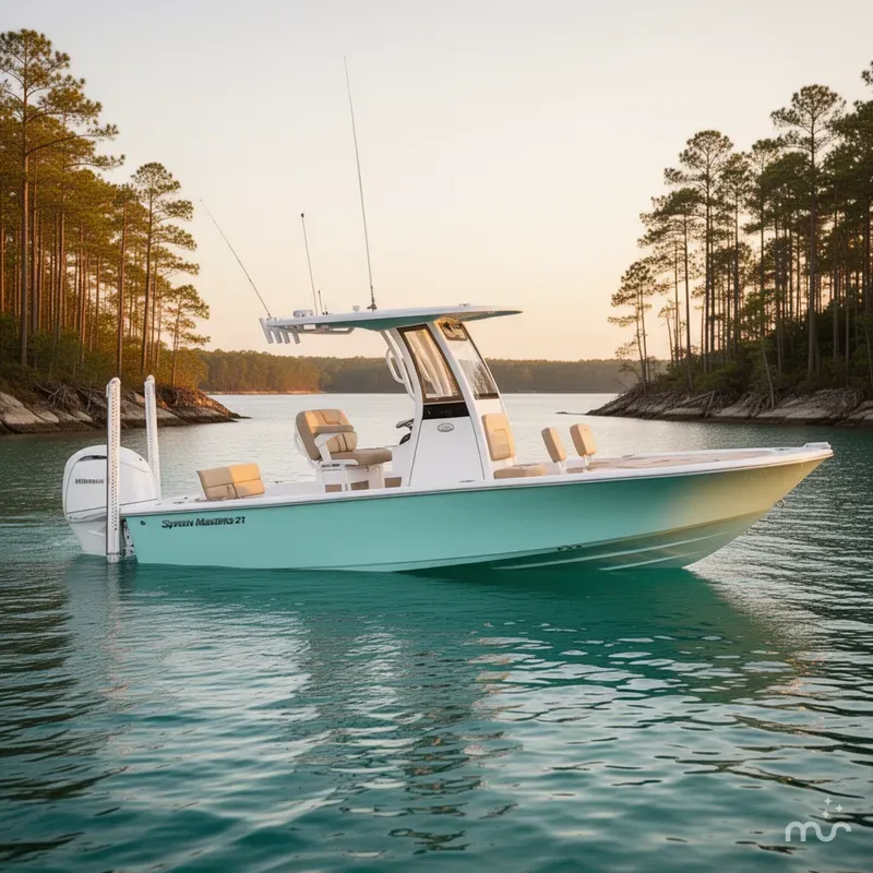 Slide: The Image of Sportsman Masters 227 Bay Boat 2025 - 2