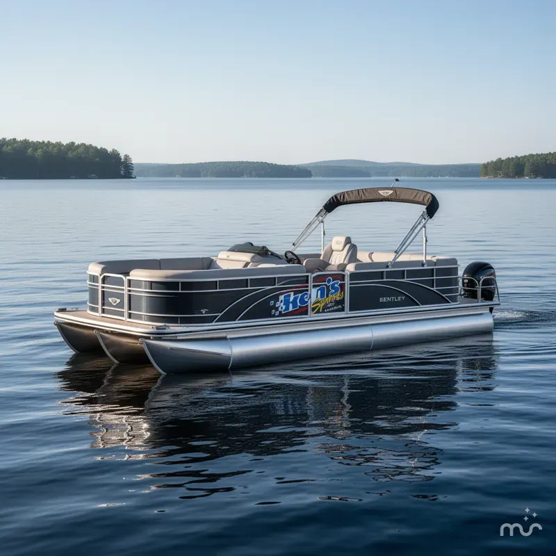 Slide: The Image of Bentley Pontoons Legacy 200 Navigator 2025 - 1