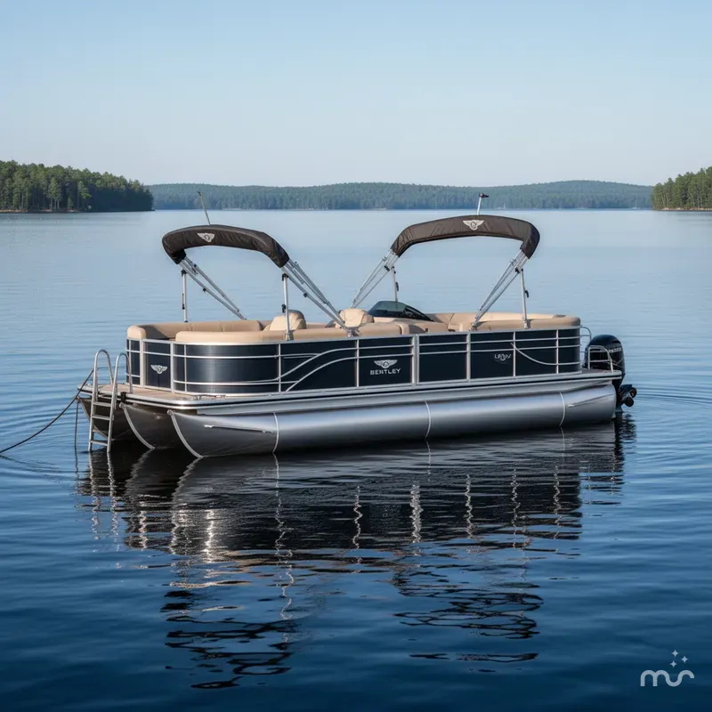 Slide: The Image of Bentley Pontoons Legacy 220 Navigator 2025 - 2