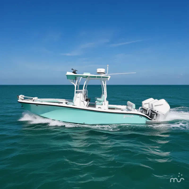 Slide: The Image of Yellowfin 26 Hybrid TWIN 225 Mercury ONLY 36 HOURS - LOADED 2022 - 2