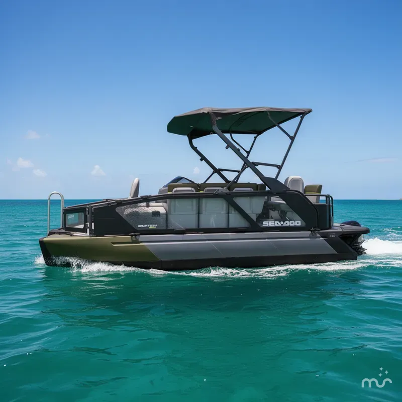 Slide: The Image of Sea-Doo Switch™ Fish 18 - 230 Hp Galvanized 2025 - 1