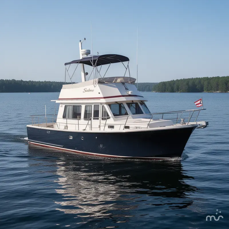 Slide: The Image of Sabre 36 Fast Trawler 1998 - 0