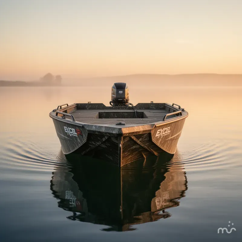 Slide: The Image of Excel 1754 F4 Shallow Water DGB W/ Mud Buddy HDR40 Timbe 2025 - 3