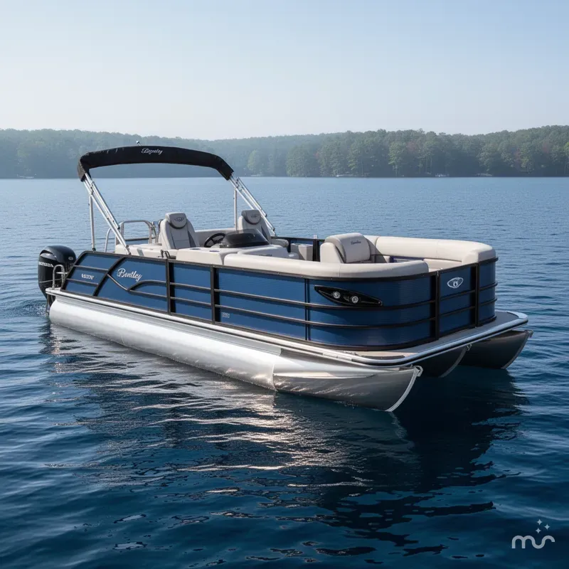 Slide: The Image of Bentley Pontoons Legacy 220 Swingback & Honda 4-Stroke EFI 2025 - 0
