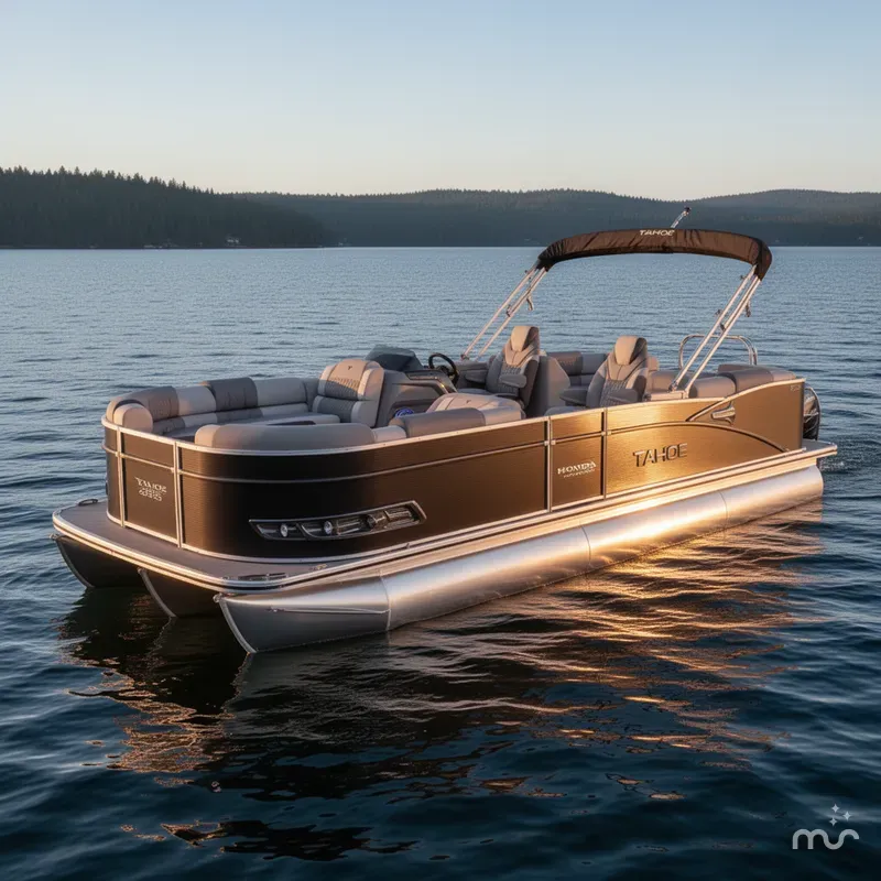 Slide: The Image of Tahoe Cascade 2385 Quad Lounge & Honda 4-Stroke EFI 2025 - 1