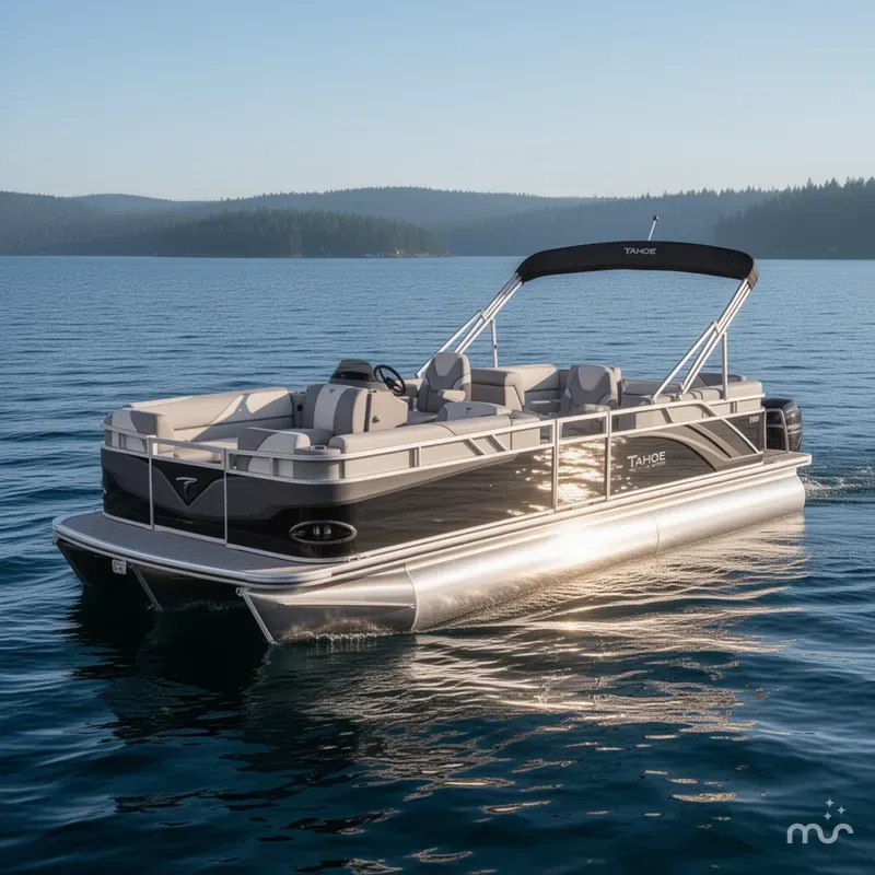 Slide: The Image of Tahoe Sport 2180 Quad Lounge & Honda 4-Stroke EFI 2025 - 2
