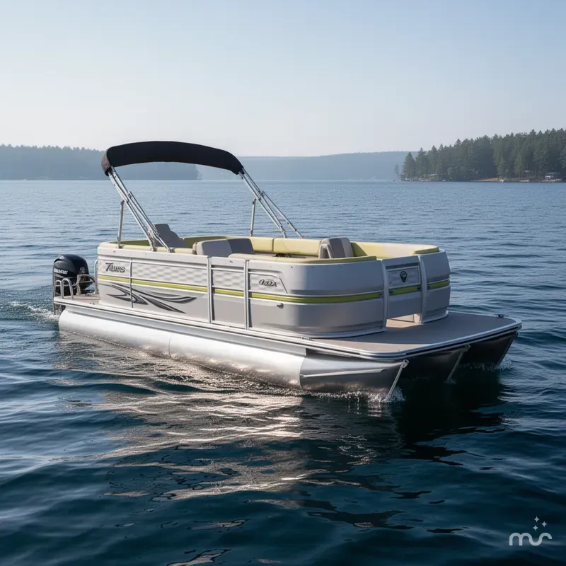 Slide: The Image of Tahoe Aura 2185 Quad Lounge & 75HP 4-Stroke EFI 2025 - 0