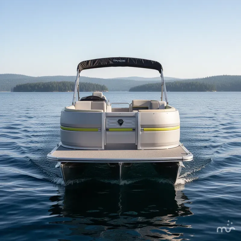 Slide: The Image of Tahoe Aura 2185 Quad Lounge & 75HP 4-Stroke EFI 2025 - 2