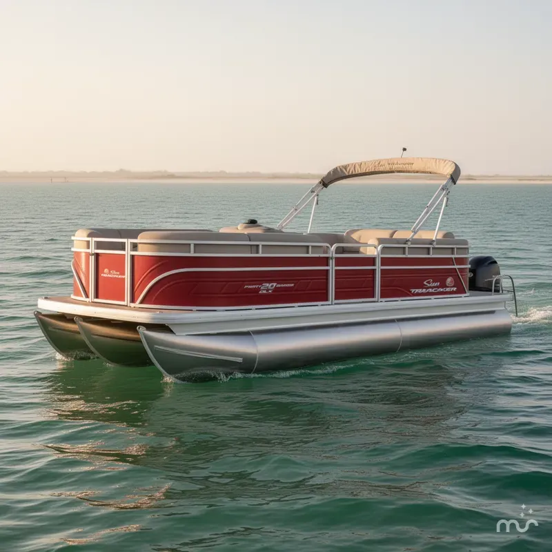 Slide: The Image of Sun Tracker Party Barge 20 DLX 2025 - 0