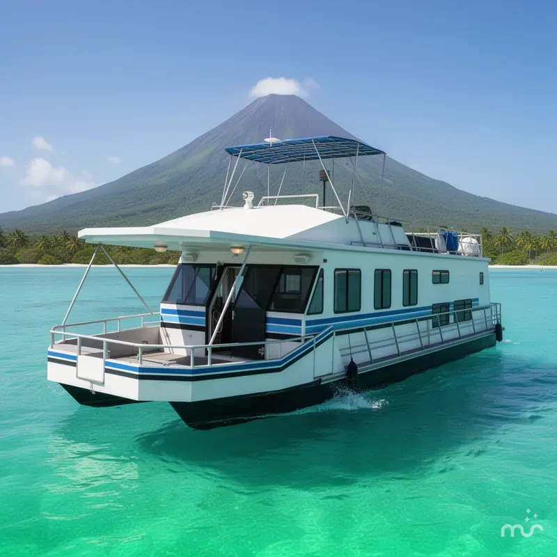 Slide: The Image of Stardust Cruisers 15 x 65 Houseboat 1988 - 2