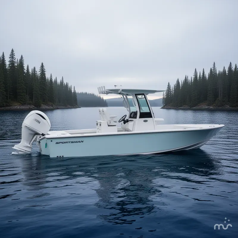Slide: The Image of Sportsman Masters 267OE Bay Boat 2025 - 2