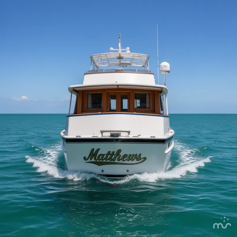 Slide: The Image of Matthews Motor Yacht 1971 - 0