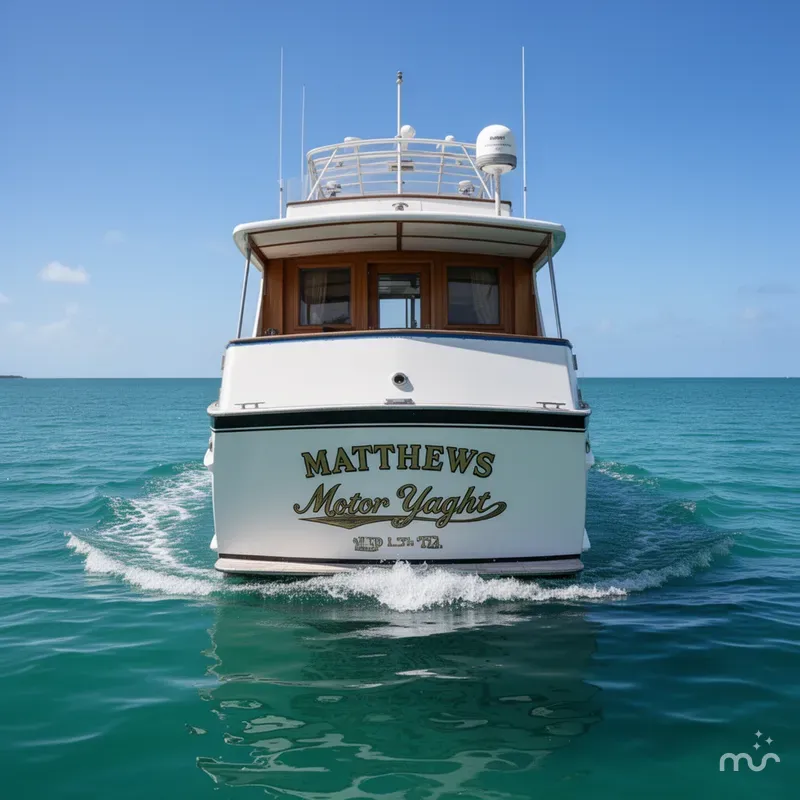 Slide: The Image of Matthews Motor Yacht 1971 - 1
