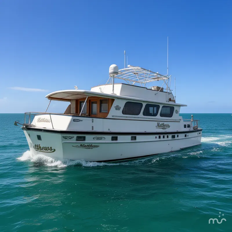 Slide: The Image of Matthews Motor Yacht 1971 - 2