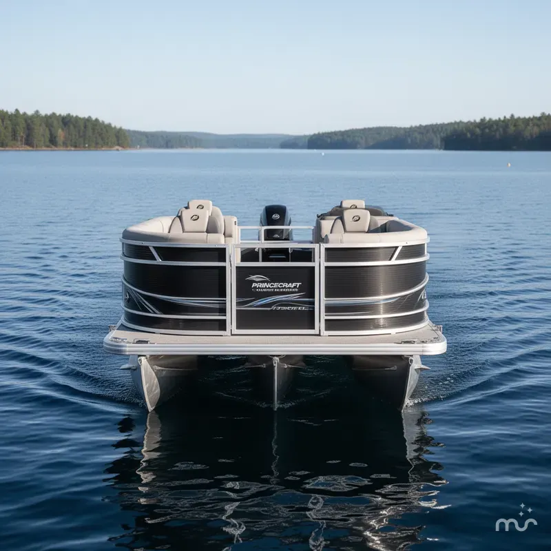 Slide: The Image of Princecraft 21 Sportfisher 4-S Quad Fish Pontoon & Mercury 4-S 2025 - 1