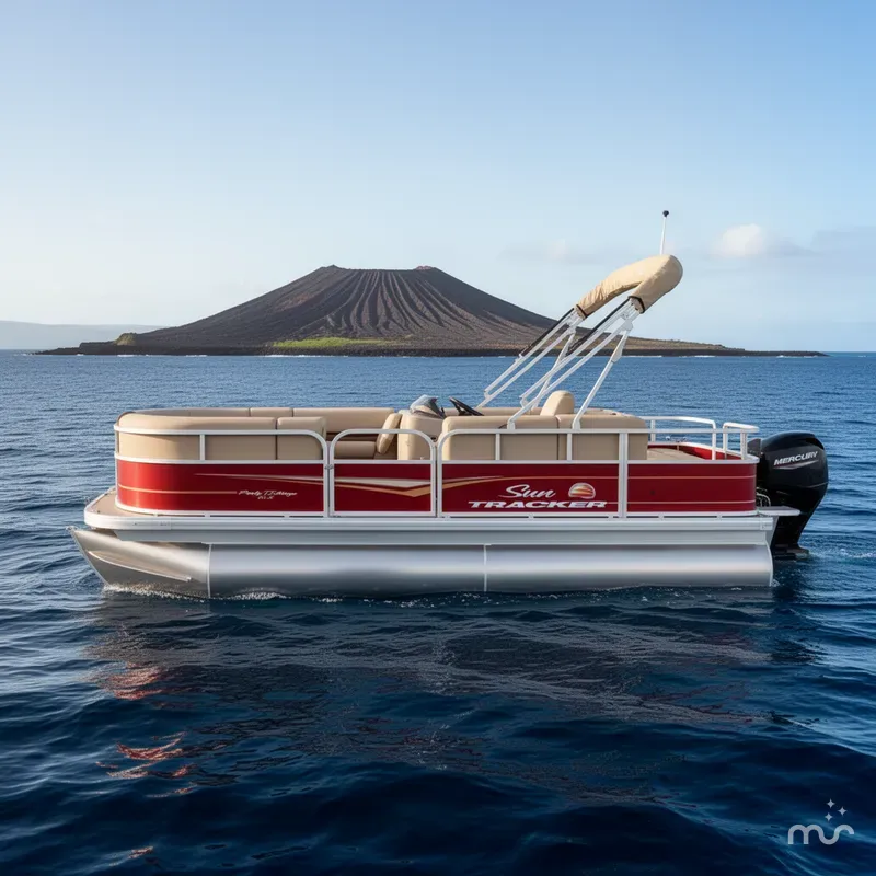 Slide: The Image of Sun Tracker Party Barge 18 DLX 2025 - 2