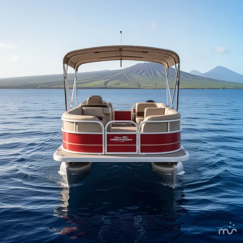 Slide: The Image of Sun Tracker Party Barge 18 DLX 2025 - 3