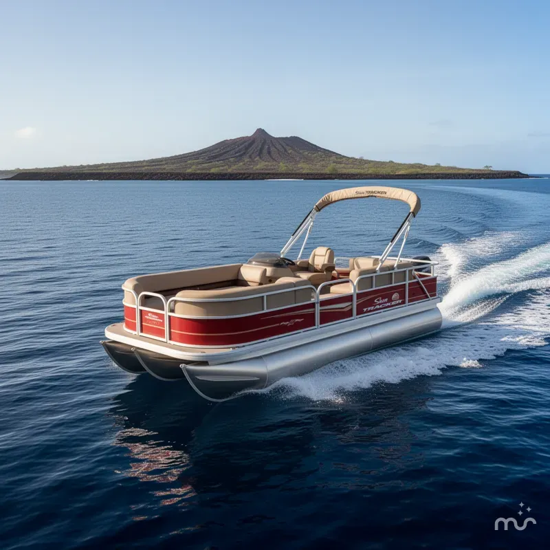 Slide: The Image of Sun Tracker Party Barge 18 DLX 2025 - 4