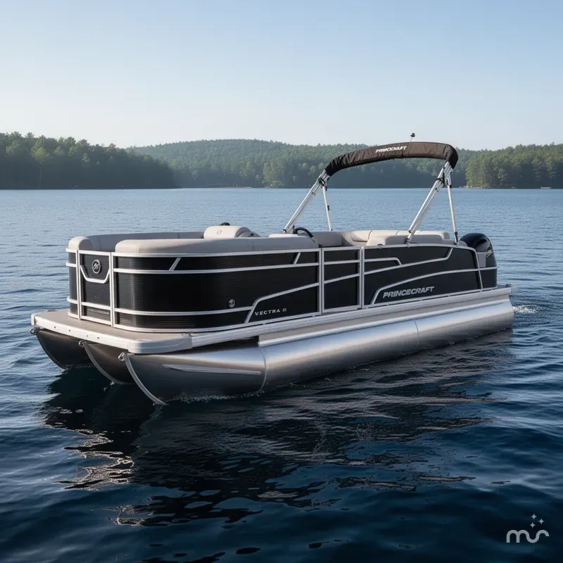 Slide: The Image of Princecraft Vectra 21 RL Swingback Lounge Pontoon & Mercury 4- 2025 - 0