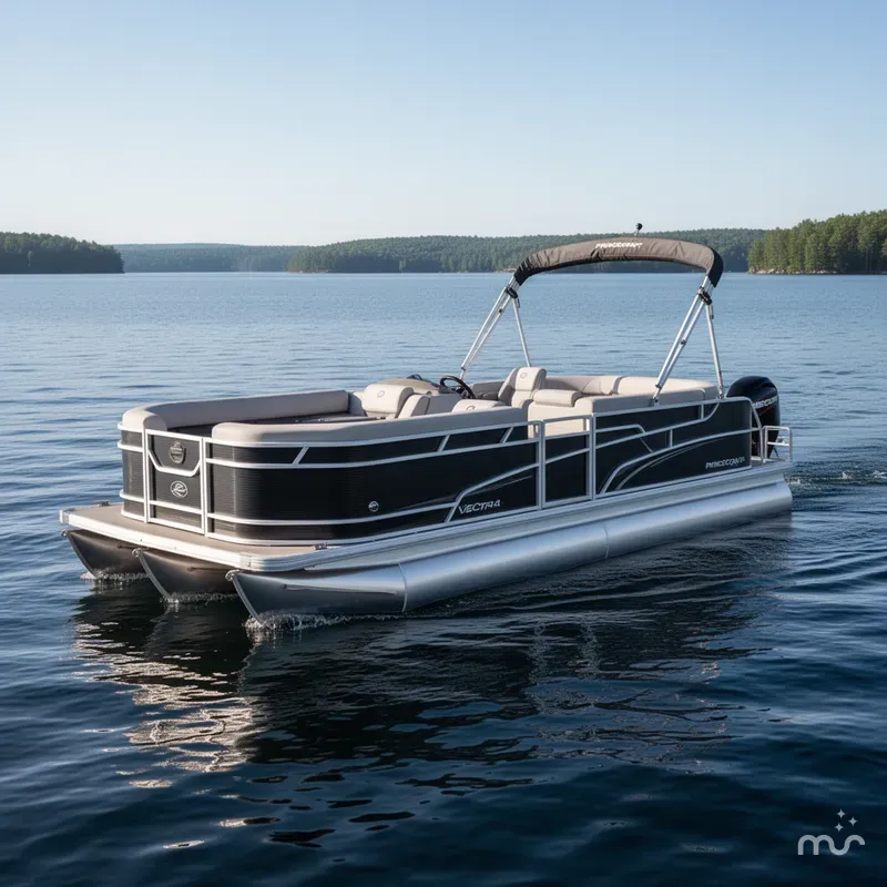 Slide: The Image of Princecraft Vectra 21 Cruise Lounge Pontoon & Mercury 4-Stroke 2025 - 0