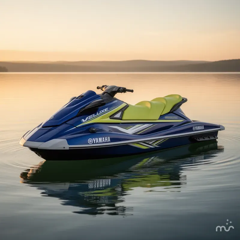 Slide: The Image of Yamaha VX DELUXE- YACHT BLUE/LIM 2020 - 0