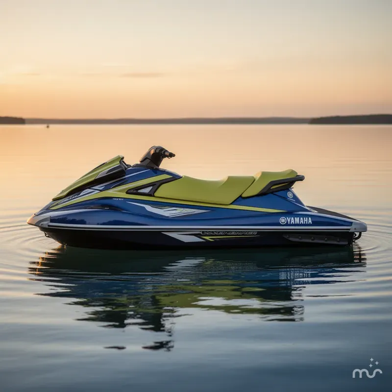 Slide: The Image of Yamaha VX DELUXE- YACHT BLUE/LIM 2020 - 2