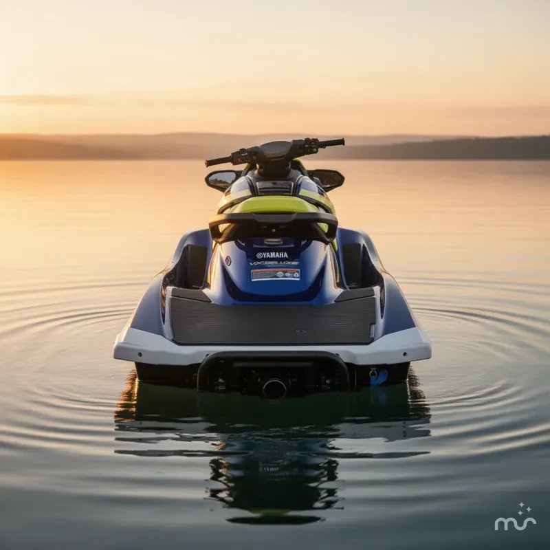 Slide: The Image of Yamaha VX DELUXE- YACHT BLUE/LIM 2020 - 3