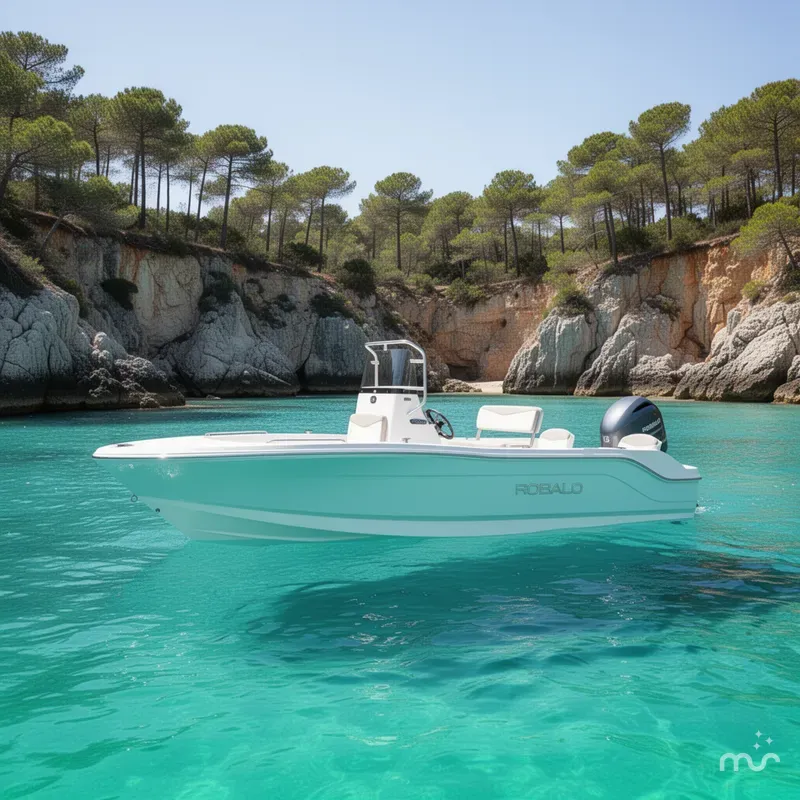 Slide: The Image of Robalo R160 Center Console 2025 - 2