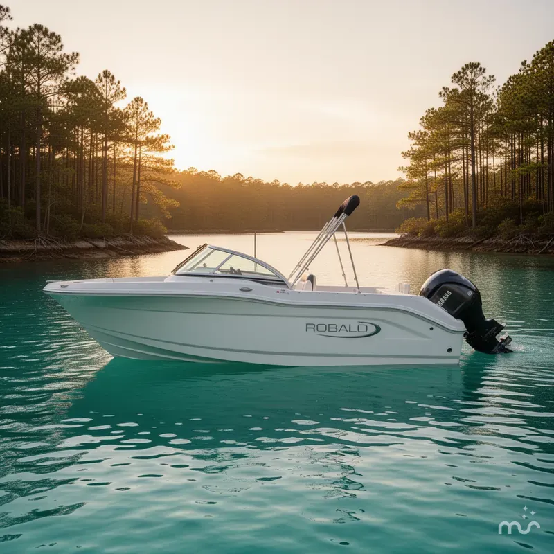Slide: The Image of Robalo R207 Dual Console 2025 - 2